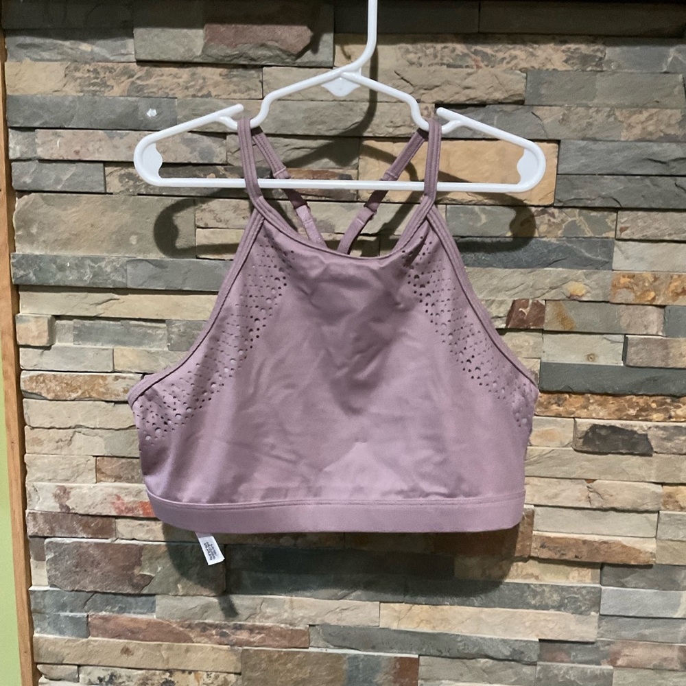 Victoria’s Secret High Neck Medium Support Mauve Sports Bra or festival